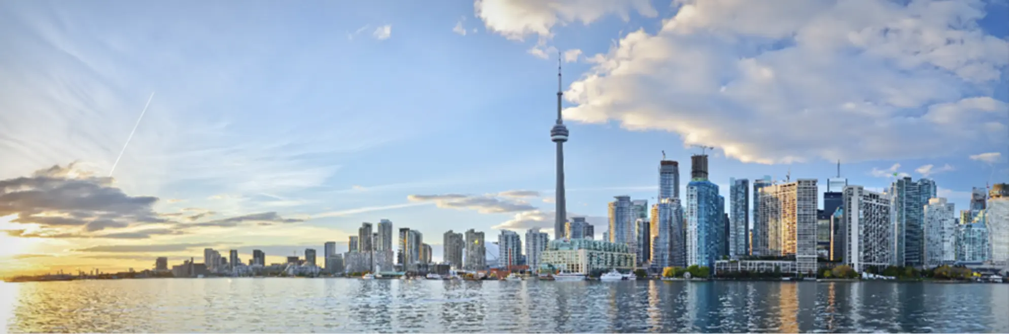 Toronto skyline viewed from the waterfront
