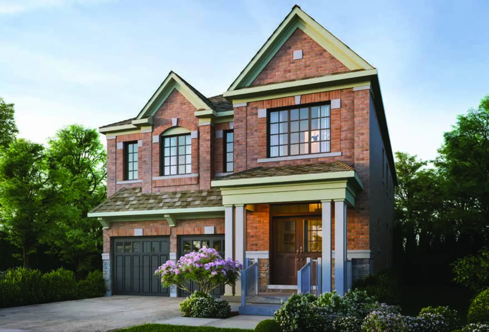 Elevation rendering of a detached home at Whitby Meadows in Whitby
